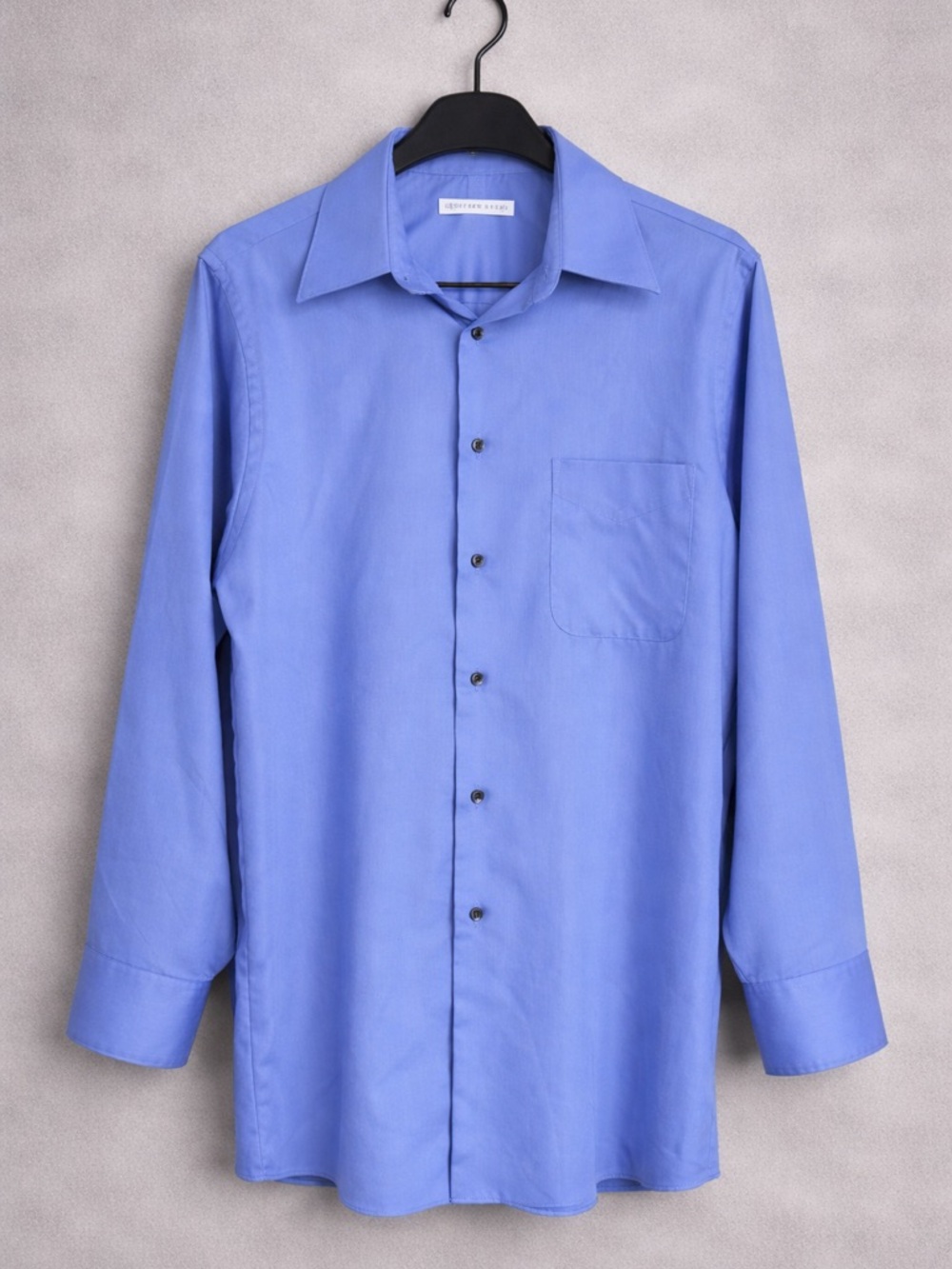 Geoffrey Beene Blue Dress Shirt Medium 15.5 32/33 Wrinkle Free